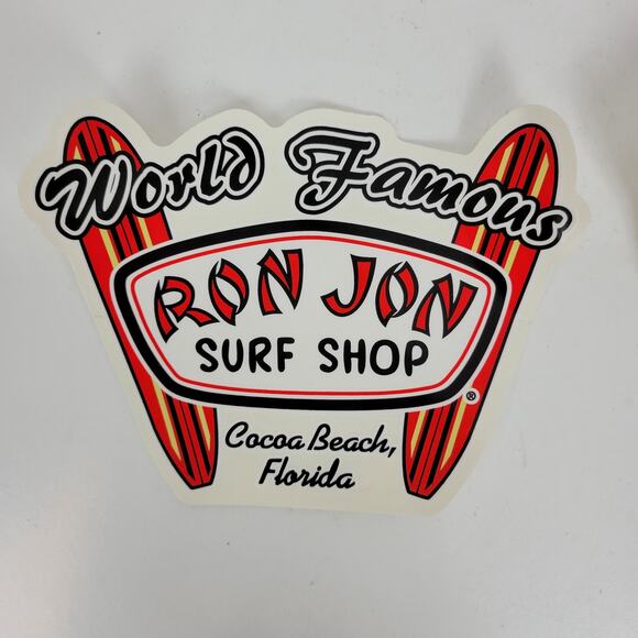3pcs Ron‎ Jon Surf Shop Decal Stickers "OOAK & World Famous" Cocoa Beach Florida - Picture 8 of 9